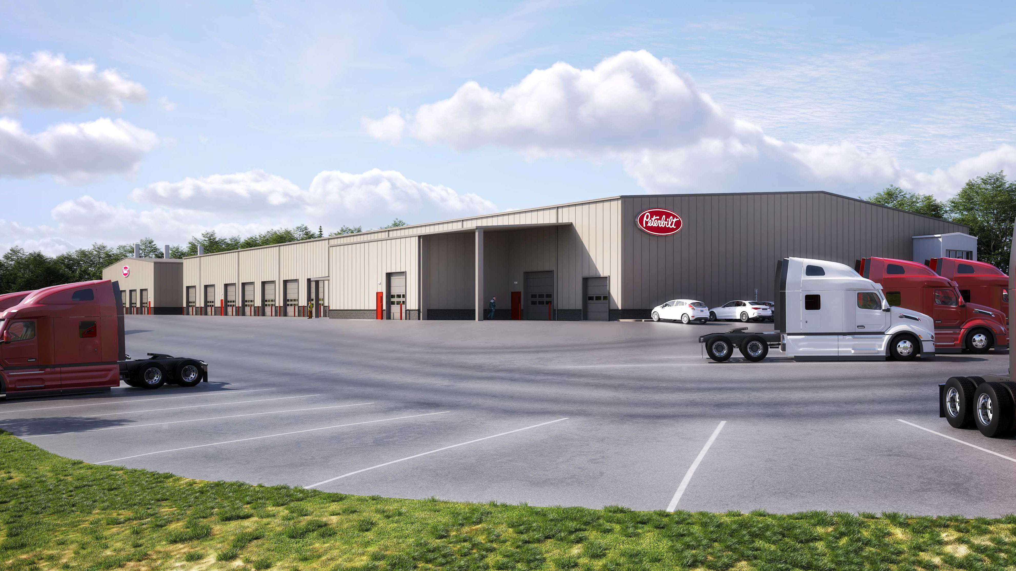 image rendering of new Hunter Truck Scranton facility