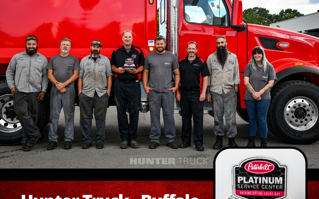 Hunter Truck – Buffalo Achieves 2022 Peterbilt Platinum Service Center Award