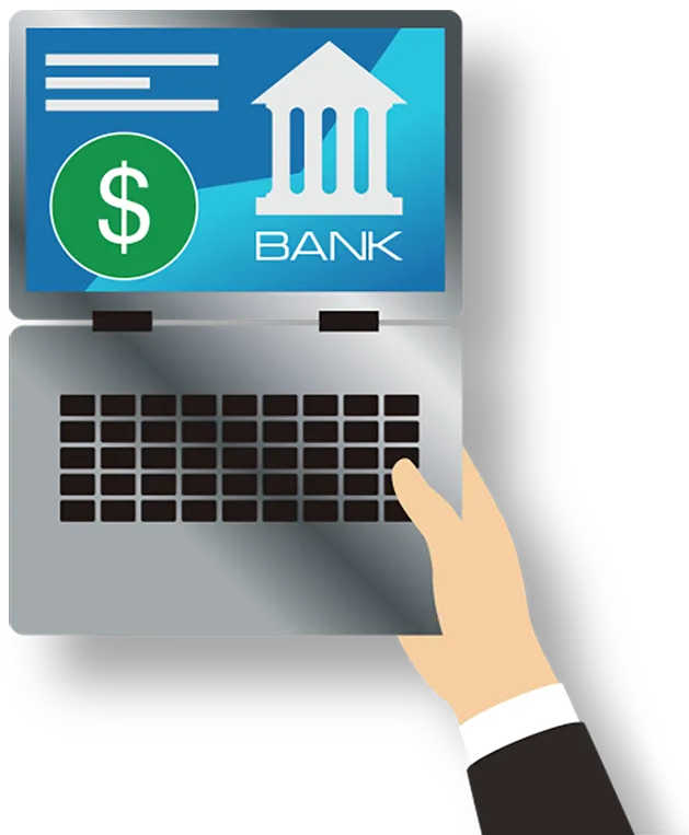 cartoon_hand_holding_laptop-2 truck sales financing and leasing options with Hunter Truck icon