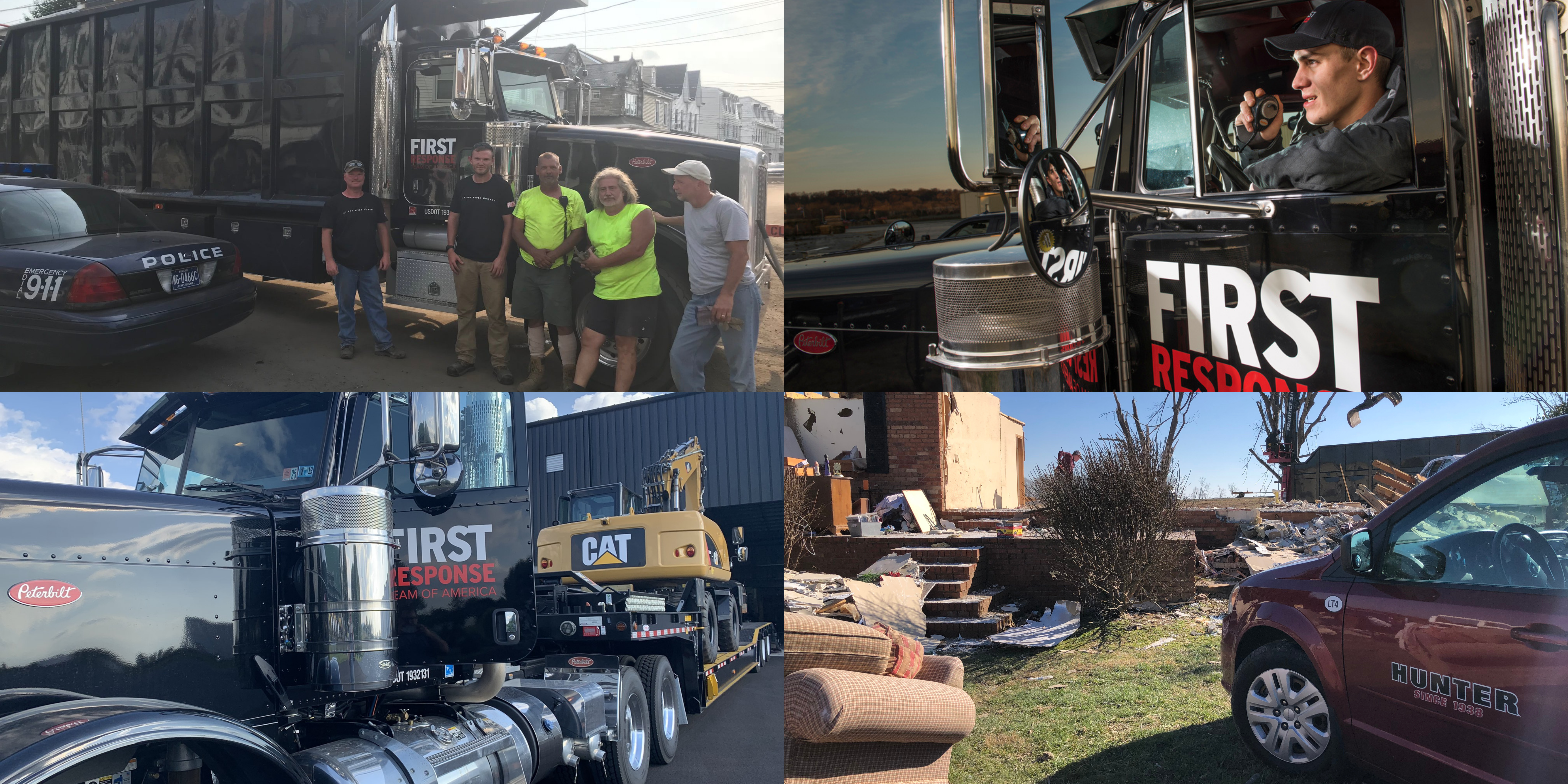group collage of First Response Team 