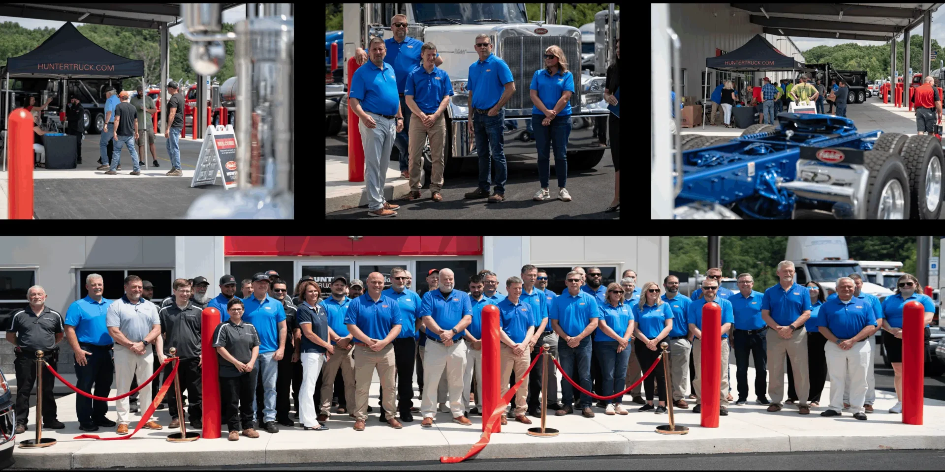 Group photos at the Hunter Truck – Scranton grand opening